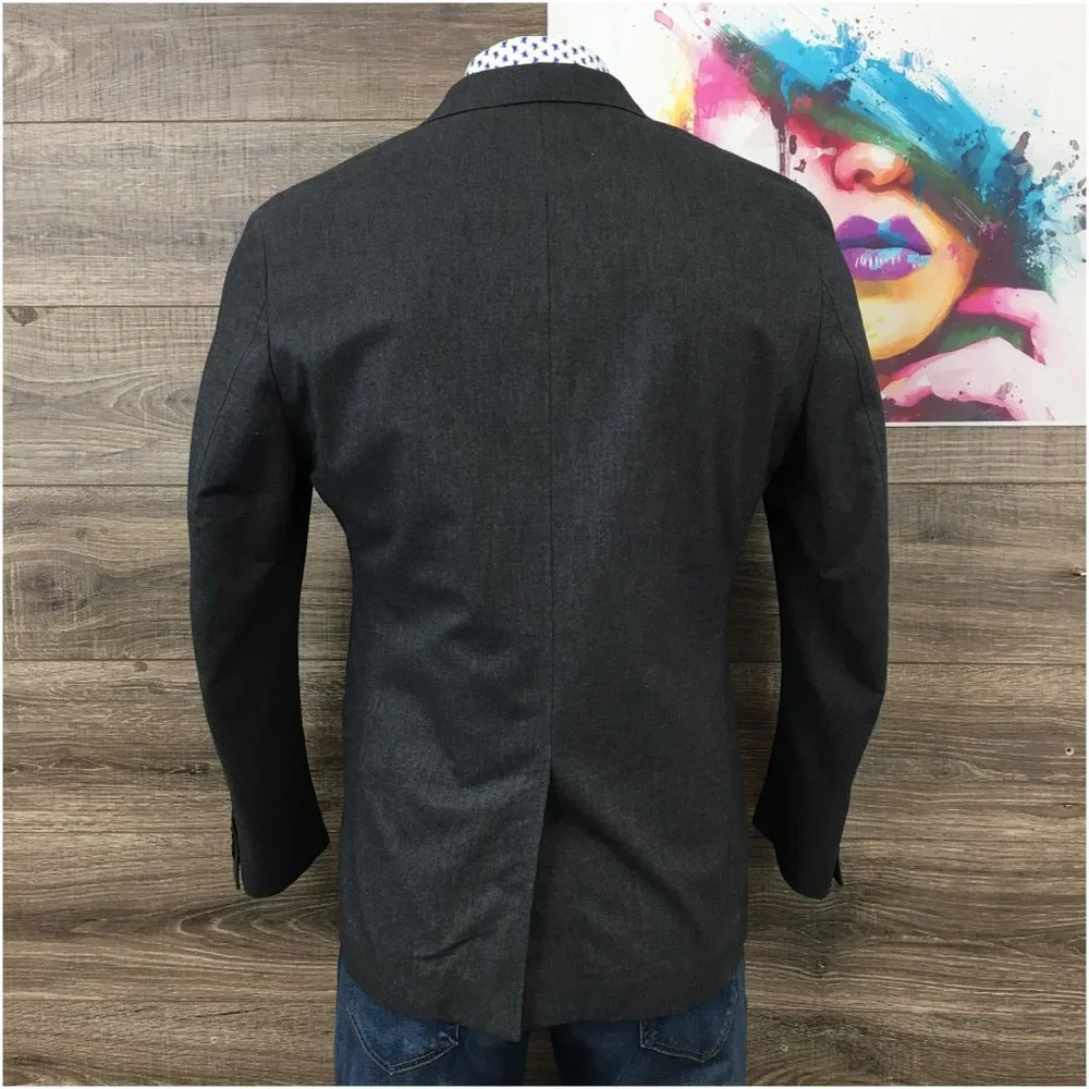 Banana Republic Charcoal Gray Tailored Fit Blazer